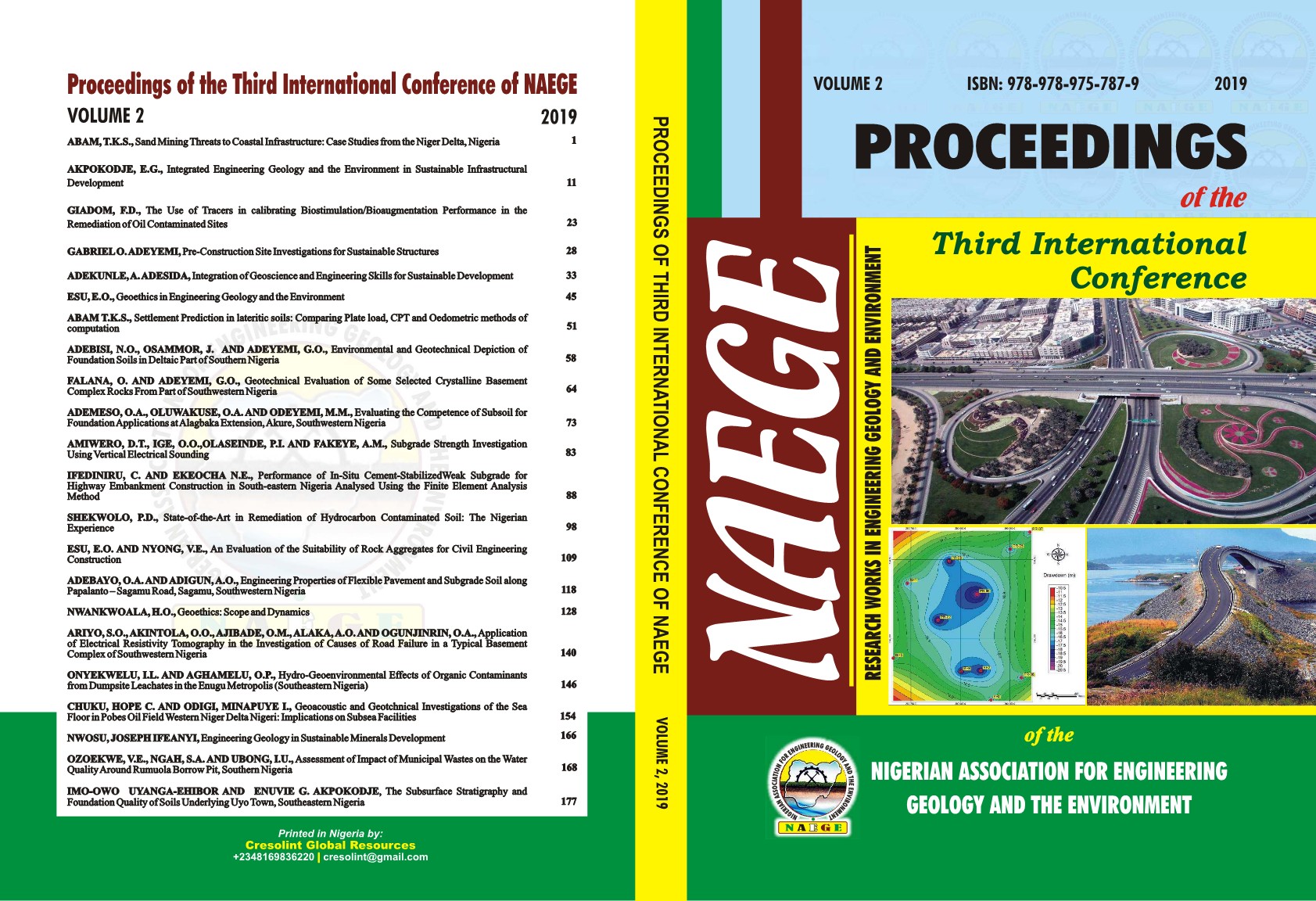 Proceedings of the third international conference of the NAEGE